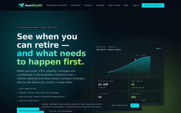 Ekrano kopija aerowealth.net