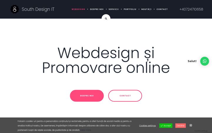 Ekrānuzņēmums no aerowebdesign.ro