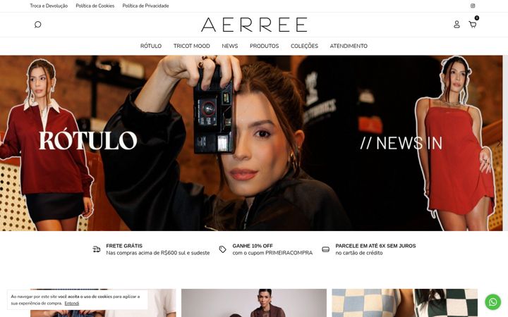 Screenshot of aerree.com.br