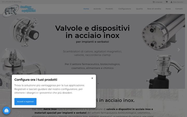Screenshot of aerreinox.it