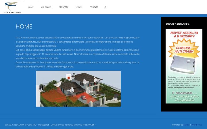 Screenshot του aerresecurity.it