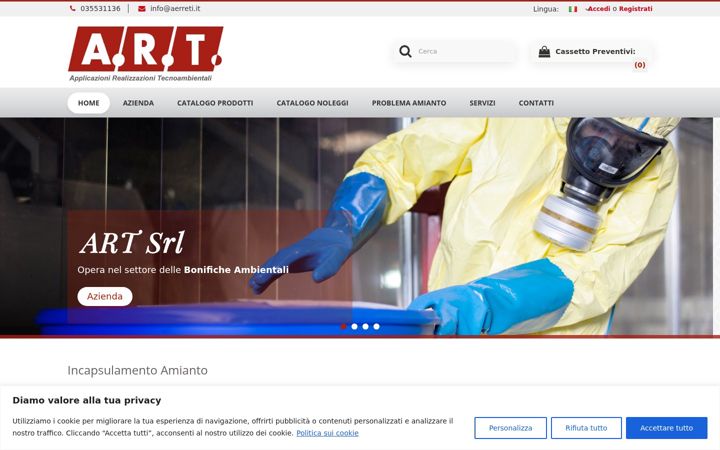Screenshot of aerreti.it