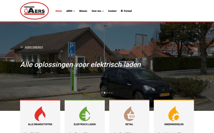 Screenshot of aers.nl