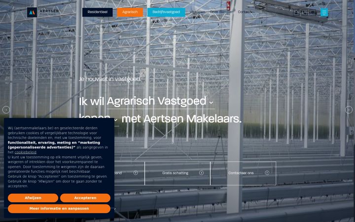 Screenshot of aertsenmakelaars.be