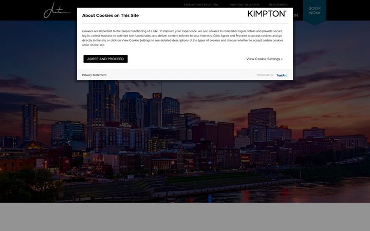 Screenshot of aertsonhotel.com