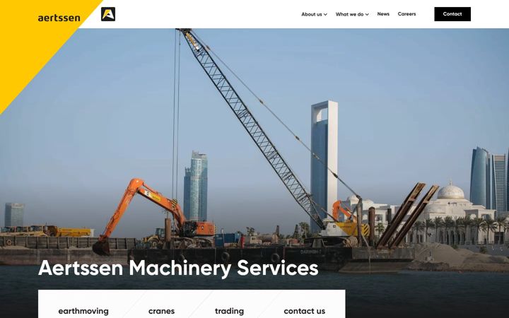 Zrzut ekranu aertssenmachineryservices.com