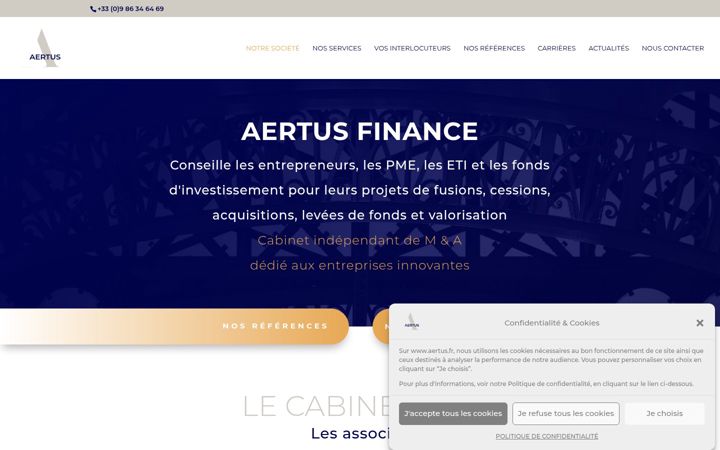 Zrzut ekranu aertus.fr