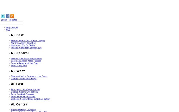 Screenshot of aeryssports.com