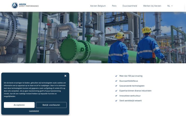 Screenshot of aerzen-connect.be