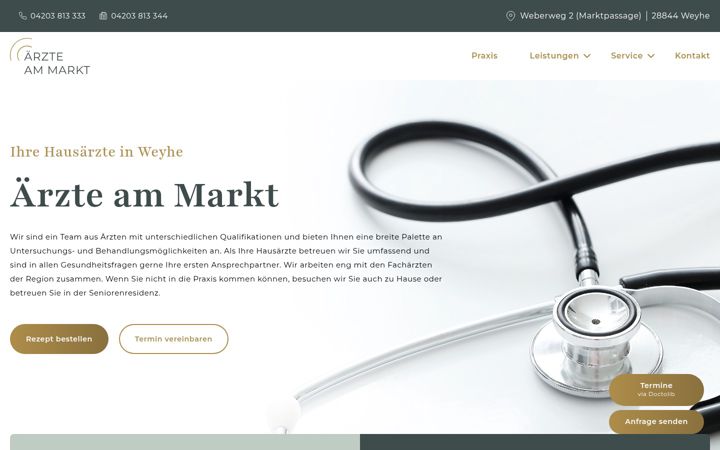 Screenshot of aerzte-am-markt.de