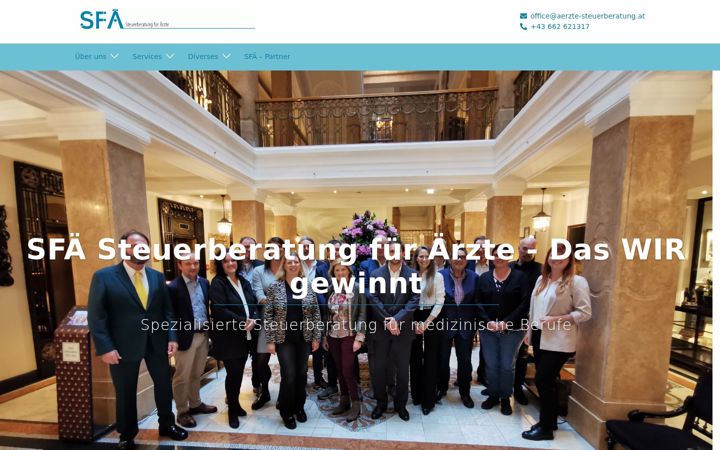Screenshot of aerzte-steuerberatung.at