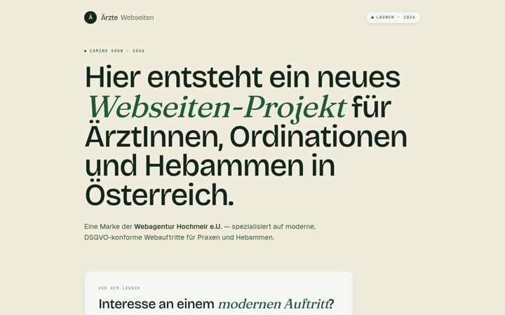 Screenshot of aerzte-webseiten.at