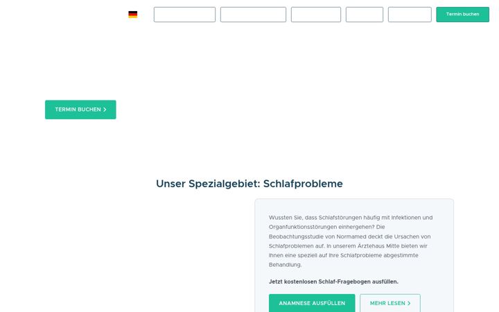 Captura de pantalla de aerztehaus-mitte.de
