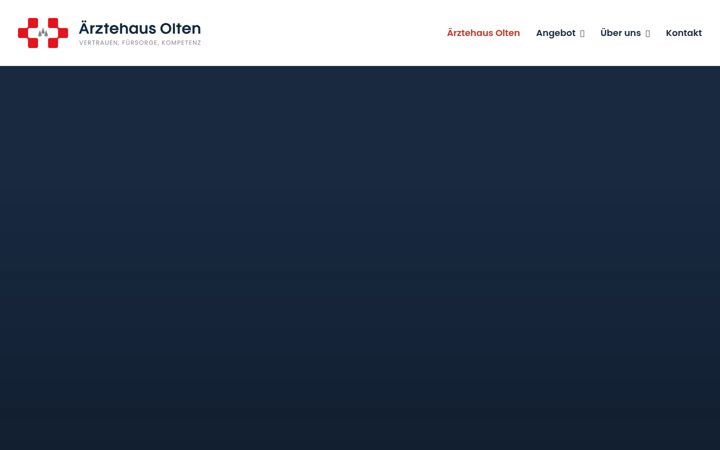Screenshot of aerztehaus-olten.ch