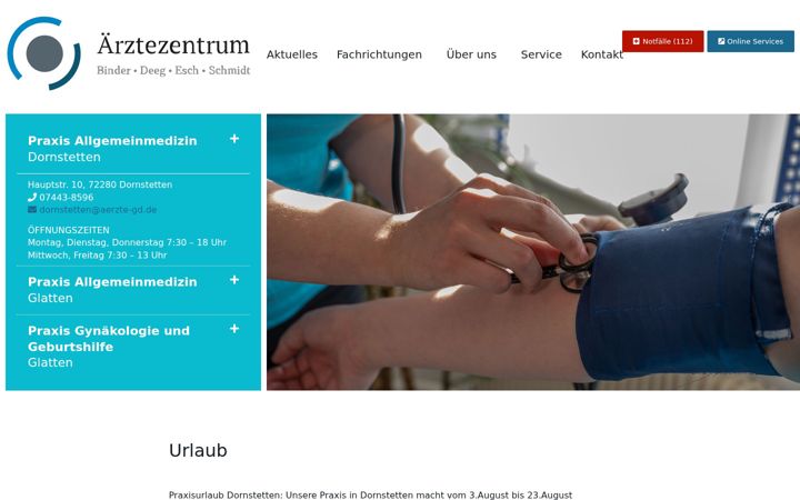 Ekraanipilt saidist aerztezentrum-deeg-schmidt.de