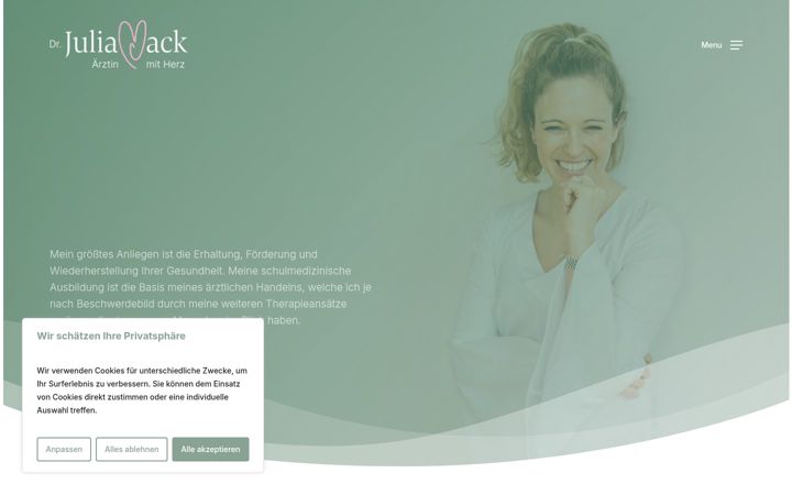 Screenshot of aerztinmitherz.at