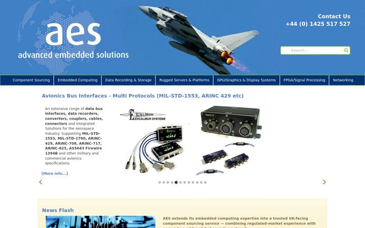 Screenshot of aes-eu.com