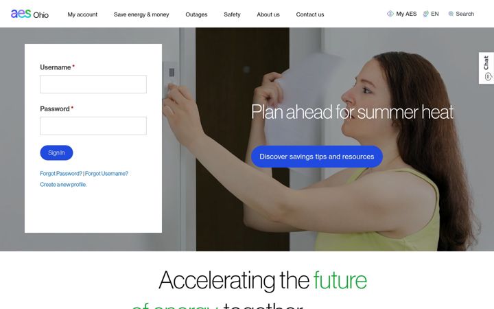 Screenshot of aes-ohio.com