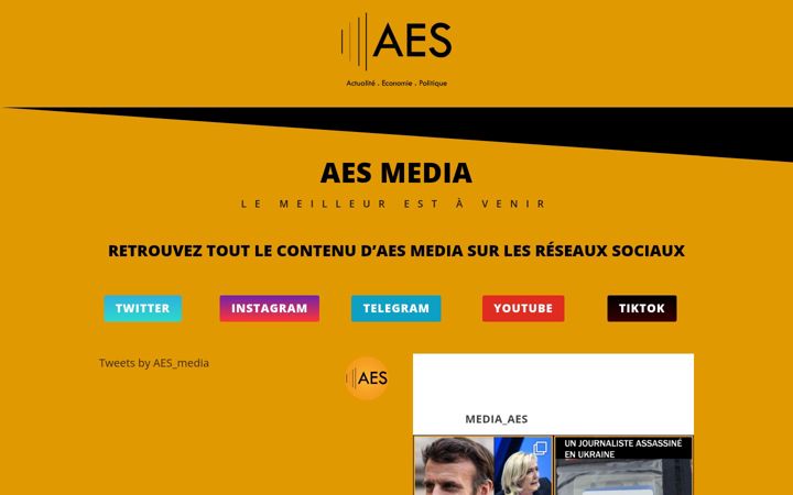 Skjámynd af aes.media