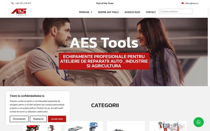 Screenshot of aes.ro