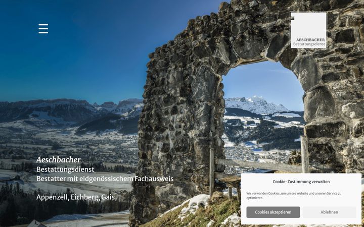 Screenshot of aeschbacher-bestattungsdienst.ch