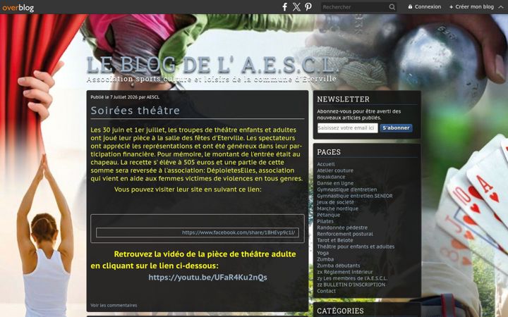 Ekrano kopija aescl.fr