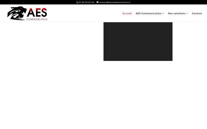 Screenshot of aescommunication.fr