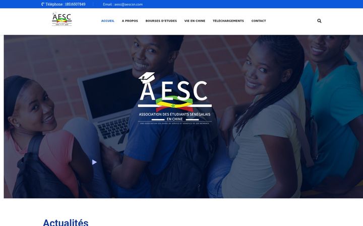 Captură de ecran a aescsn.com