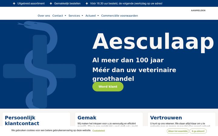 Screenshot of aesculaap.nl