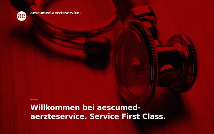 Screenshot of aescumed-aerzteservice.de