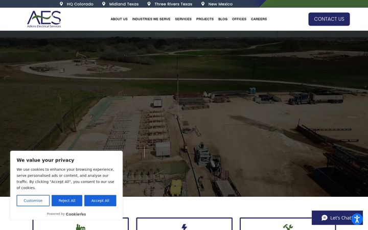 Captură de ecran a aesiec.com