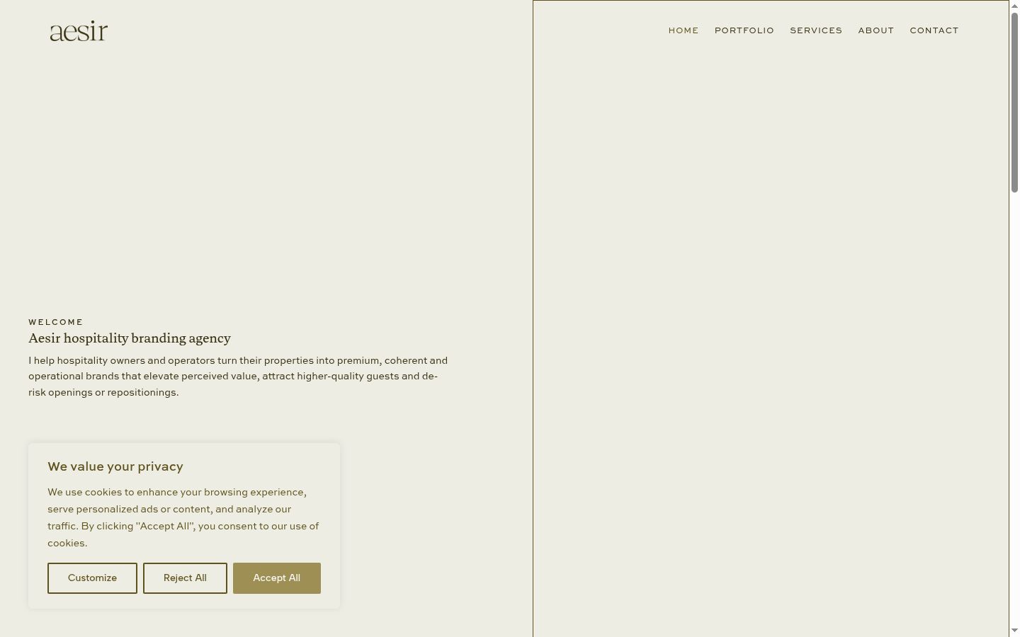 Screenshot des Einwilligungsbanners vor jeglicher Interaktion