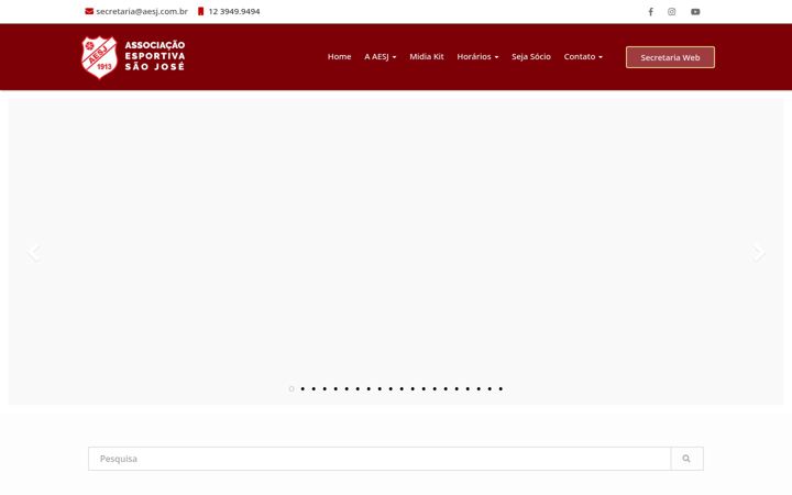 Skærmbillede af aesj.com.br