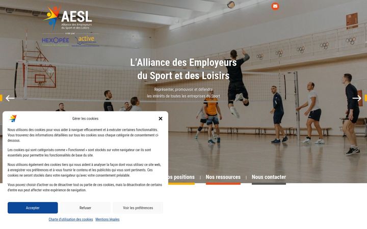Screenshot of aesl.fr