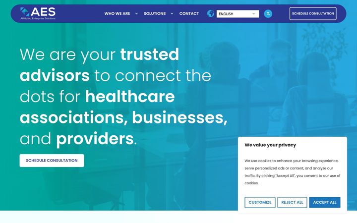 Screenshot of aesllc.org