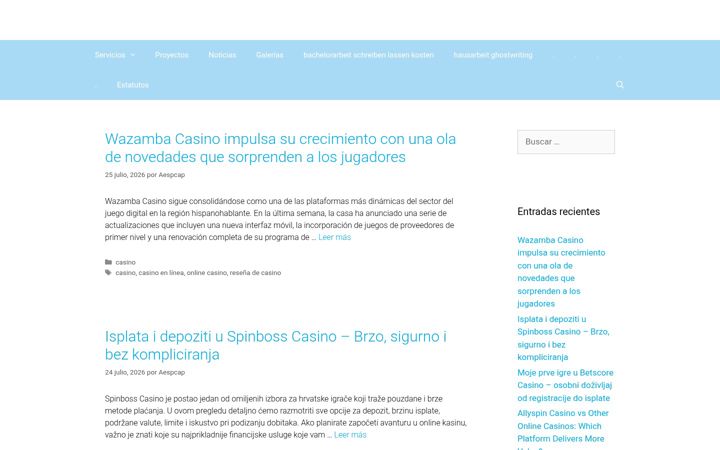Screenshot of aespcap.com