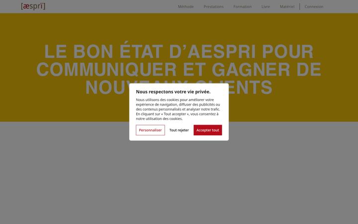 Skjermbilde av aespri.com