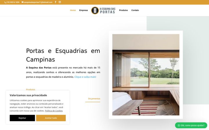 Screenshot of aesquinadasportas.com.br