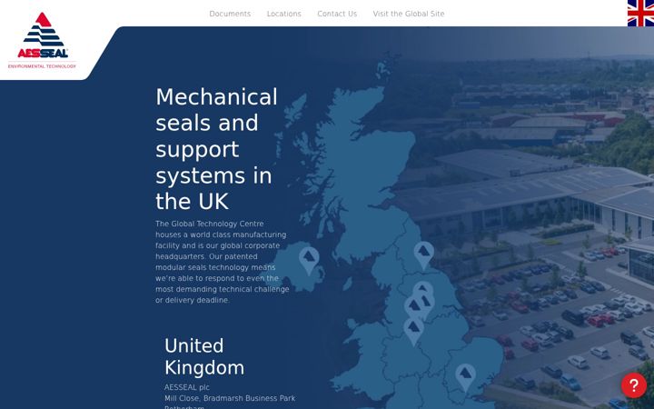 Captură de ecran a aesseal.co.uk