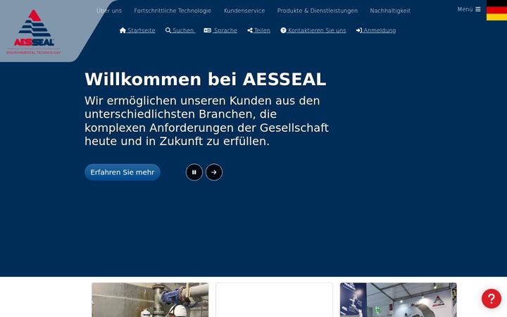 Screenshot of aesseal.de