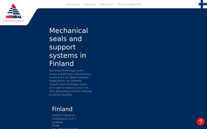 Screenshot of aesseal.fi