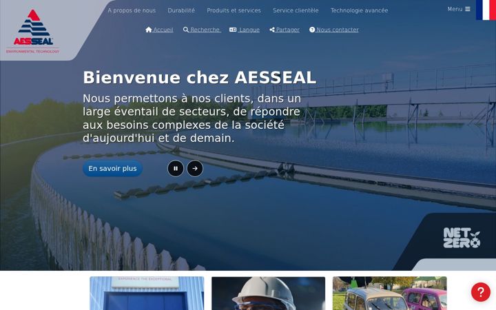 Screenshot of aesseal.fr