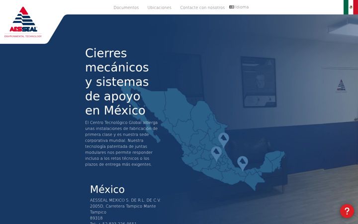 Screenshot of aesseal.mx