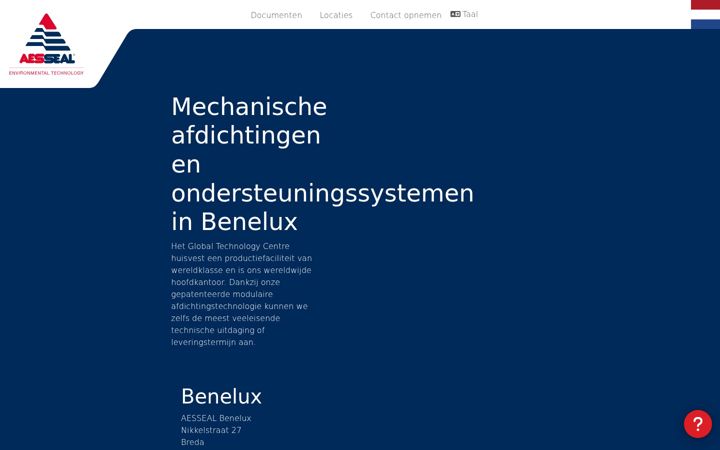 Screenshot of aesseal.nl