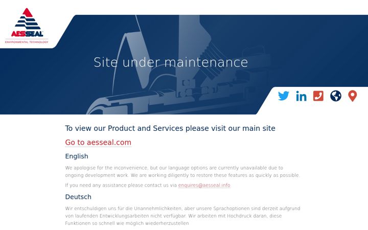 Screenshot of aesseal.ru