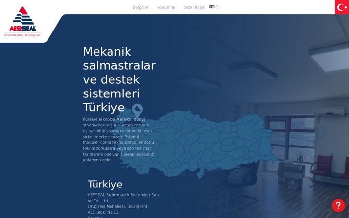 Ekraanipilt saidist aesseal.tr