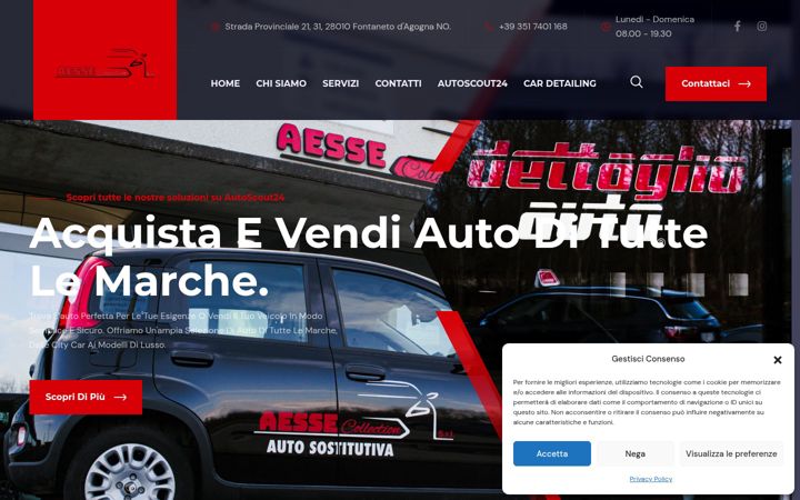 Screenshot of aessecollectionsrl.it