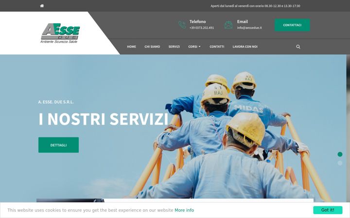 Screenshot of aessedue.it