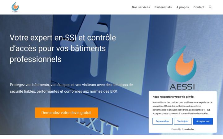 Screenshot of aessi.fr