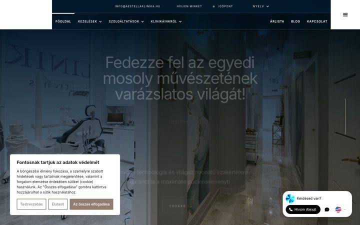 Skjermbilde av aestellaklinika.com